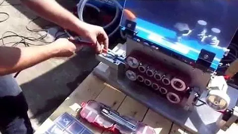 Настройка машины для задувки кабеля Blue Dragon Jet